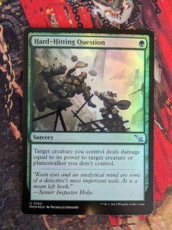 MTG Card : Hard Hitting Question (Murders Karlov Manor) FOIL - Image 1