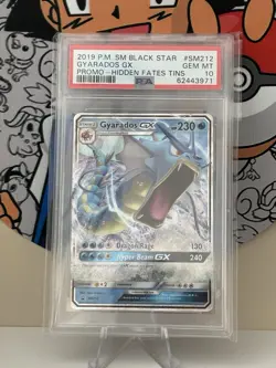 Pokemon TCG Gyarados GX Sun Moon SM212 Holo Promo Card PSA Gem Mint 10 - Image 1