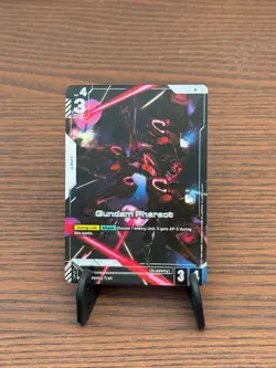 GUNDAM TCG CARD GAME GUNDAM PHARACT GD01-071 R+ HOLO FOIL ENGLISH NEWTYPE RISING - Image 1