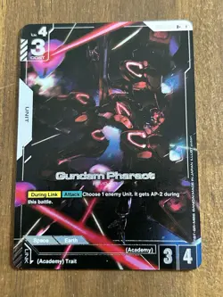 GUNDAM TCG CARD GAME GUNDAM PHARACT GD01-071 R+ HOLO FOIL ENGLISH NEWTYPE RISING - Image 1