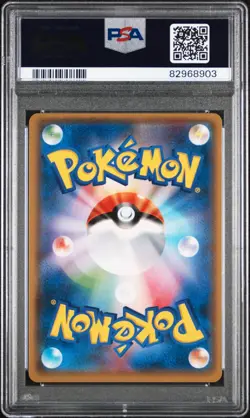 PSA 8 Poncho-Wearing Eevee 142/SM-P Mega PROMO Japanese Pokemon Card LEAFEON - Image 2