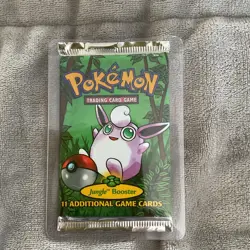 Pokemon Trading Cards - Jungle Booster Pack 1999 - Wigglytuff Artwork - SEALED - Image 2