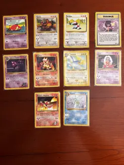 Pokemon Non-Holo Card Lot Wotc Vintage 10 cards HP. as is - Image 1
