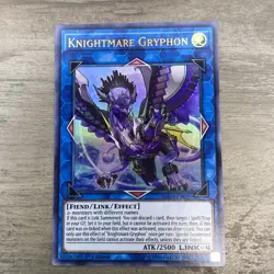 *** KNIGHTMARE GRYPHON *** ULTRA RARE MP19-EN029 YUGIOH! - Image 1