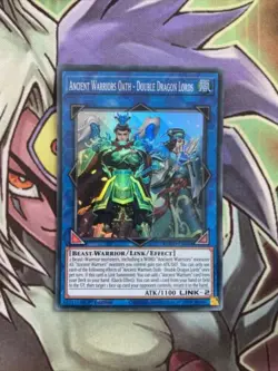 ROTD-EN048 Ancient Warrior Oath - Double Dragon Lords Super Rare 1st Ed Yugioh - Image 1