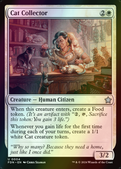 MTG Cat Collector Foil ** Foundations ** English (NM) - Image 1
