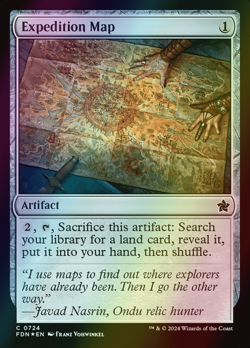 MTG Expedition Map Foil ** Foundations ** English (NM) - Image 1