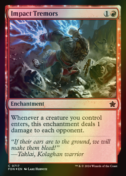 MTG Impact Tremors Foil ** Foundations ** English (NM) - Image 1