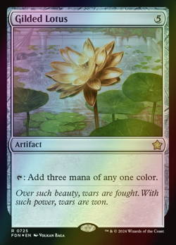 MTG Gilded Lotus Foil ** Foundations ** English (NM) - Image 1