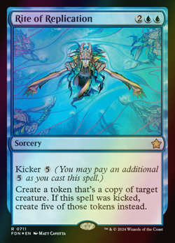 MTG Rite of Replication Foil ** Foundations ** English (NM) - Image 1