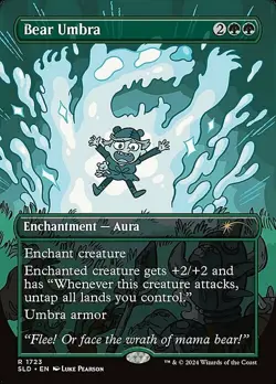 Magic The Gathering MTG BEAR UMBRA Secret Lair NM Near Mint - Image 1