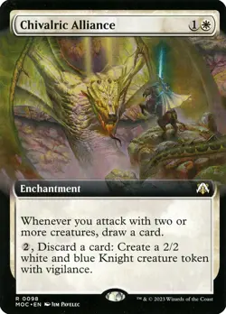 MTG Chivalric Alliance Extended Art ** MOM Commander ** English (NM) - Image 1