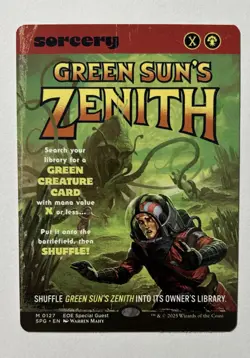 Green Sun's Zenith Magic: The Gathering Card Edge Of Eternities Regular - Image 1