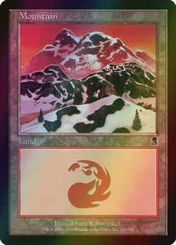 MTG Mountain (344) Foil ** Odyssey ** English (NM) - Image 1