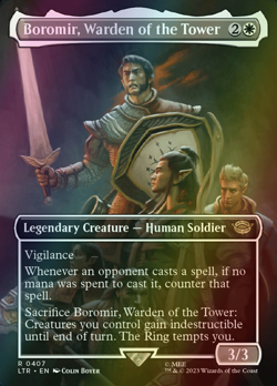 MTG Boromir, Warden of the Tower Borderless Foil ** LTR ** English (NM) - Image 1