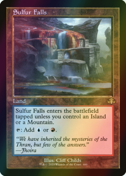 MTG Sulfur Falls Foil ** Dominaria Remastered ** English (NM) - Image 1