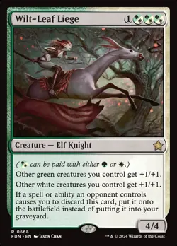 MTG Wilt-Leaf Liege ** Foundations ** English (NM) - Image 1