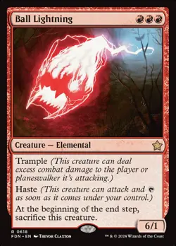 MTG Ball Lightning ** Foundations ** English (NM) - Image 1