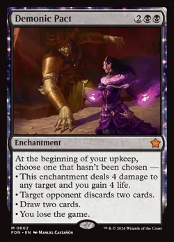 MTG Demonic Pact ** Foundations ** English (NM) - Image 1