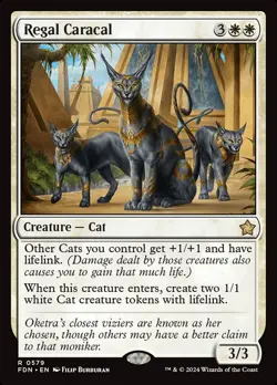 MTG Regal Caracal ** Foundations ** English (NM) - Image 1