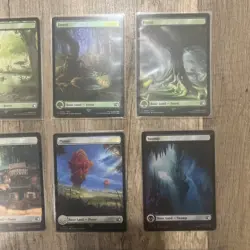 Final Fantasy Magic The Gathering Basic Lands Foil Cards Lot Of 16 MTG - Image 3
