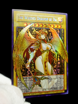 Yu-Gi-Oh Winged Dragon of Ra Waifu Secret Rare Alt Art Holo FX Sexy Anime Custom - Image 5