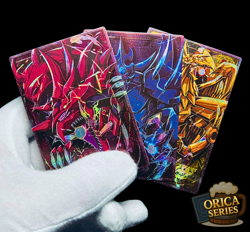 Yu-Gi-Oh Slifer Obelisk Ra God Card Set Secret Rare Holo Custom Alt Art Orica - Image 1