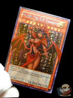 Yu-Gi-Oh God Card Set Slifer Obelisk Ra Secret Rare Alt Art Holo Waifu Custom - Image 2
