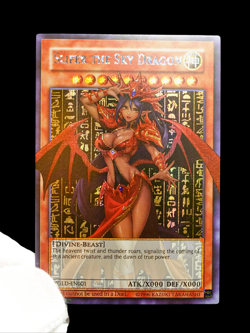 Yu-Gi-Oh God Card Set Slifer Obelisk Ra Secret Rare Alt Art Holo Waifu Custom - Image 4