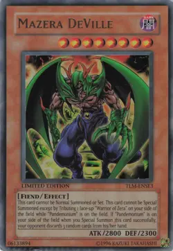 Yugioh Mazera DeVille TLM-ENSE3 Ultra Rare MP - Image 1