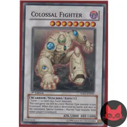 Yugioh Colossal Fighter 5DS1-EN043 Super Rare 1st Edition NM - Image 1
