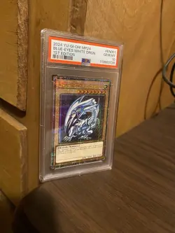 Yu-Gi-Oh PSA 10 Blue-Eyes White Dragon MP24-EN001 QCR 1st Edition - Image 2