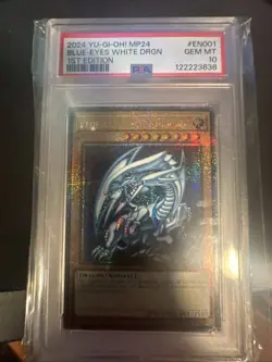 Yu-Gi-Oh PSA 10 Blue-Eyes White Dragon MP24-EN001 QCR 1st Edition - Image 3