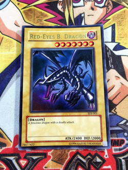 Red-Eyes B. Dragon sdj-001 Unltd Ed (LP/MP) Ultra Rare Yu-Gi-Oh! - Image 1