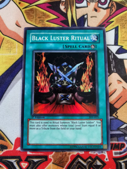 Black Luster Ritual sye-025 *COLOUR MISPRINTU* 1st Ed (MP) Super Rare Yu-Gi-Oh! - Image 1