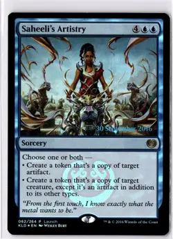 Saheeli's Artistry NM* FOIL PROMO Kaladesh ENGLISH 062/264 mtg -UnltdCards - Image 1