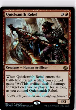 Quicksmith Rebel NM* FOIL PROMO Kaladesh ENGLISH 093/184 mtg -UnltdCards - Image 1