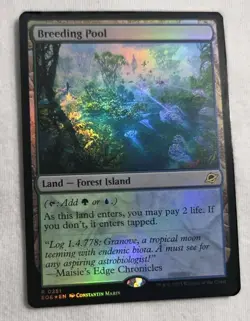 1x Breeding Pool - Foil MTG Edge of Eternities NM Magic Foil near Mint! - Image 1