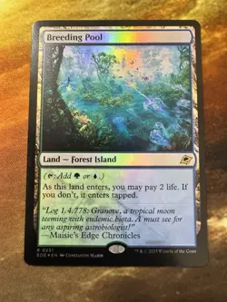 1x Breeding Pool - Foil MTG Edge of Eternities NM Magic Foil near Mint! - Image 2