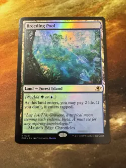 1x Breeding Pool - Foil MTG Edge of Eternities NM Magic Foil near Mint! - Image 4