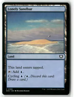 Lonely Sandbar Commander: Edge of Eternities MAGIC MTG NM - Image 1