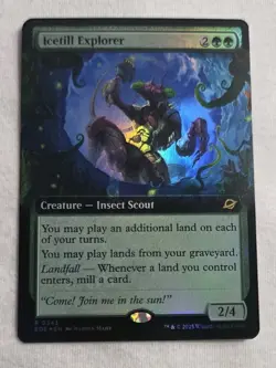 MTG Edge of Eternities *FOIL* EXTENDED ART R Icetill Explorer #0343 - Image 1