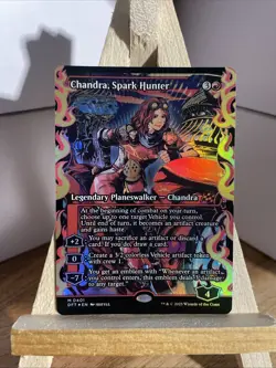 2025 MTG Aetherdrift Chandra Spark Hunter (Showcase) Foil #401 Mythic Mint Look! - Image 1