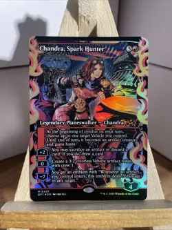 2025 MTG Aetherdrift Chandra Spark Hunter (Showcase) Foil #401 Mythic Mint Look! - Image 2