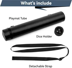 MTG Playmat Tube with Waterproof Zipper and Adjustable Shoulder Strap, TCG... - Image 4