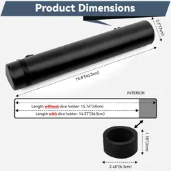 MTG Playmat Tube with Waterproof Zipper and Adjustable Shoulder Strap, TCG... - Image 5