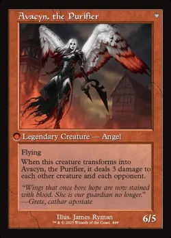 Archangel Avacyn (Retro Frame) #449 (NM) Innistrad Remastered INR Magic MTG - Image 2