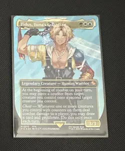 Tidus, Yuna's Guardian (Borderless) (Surge Foil) Commander: Final Fantasy Foil - Image 2