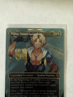 Tidus, Yuna's Guardian (Borderless) (Surge Foil) Commander: Final Fantasy Foil - Image 3