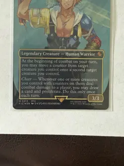 Tidus, Yuna's Guardian (Borderless) (Surge Foil) Commander: Final Fantasy Foil - Image 4